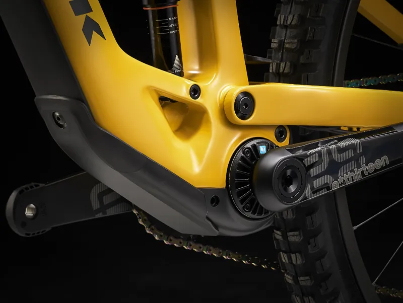 Trek Fuel EXE 9.9 XX1 AXS Full Suspension Electric Mountain Bike 2025 in Baja Yellow-5